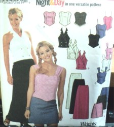 7101 BUSTIER STRAP OR NOT TOPS,SKIRT LENGTHS PATTERN 11/12-15/16
